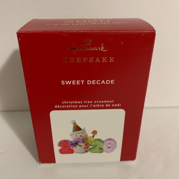 Hallmark Keepsake Christmas Ornament 2020 Sweet Decade 1st In Series Snowman - Picture 1 of 8